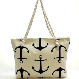 NWT XL Anchor Print Tote